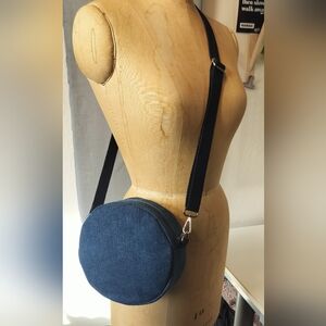 Denim Circle Handbag Crossbody